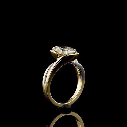 3.57 CT Oval Lab Grown Diamond Solitaire Ring Sz. 6.5 (F Color and VS1 Clarity)