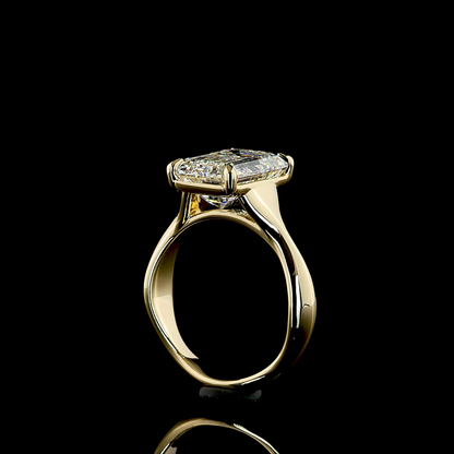 5.00 CT Emerald Lab Grown Diamond Solitaire Ring Sz. 6.5 (E Color and VS1 Clarity)