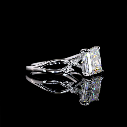 3.06 CT Princess Lab Grown Diamond Solitaire Ring Sz. 6.5 (F Color and VS1 Clarity)