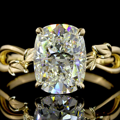 3.03 CT Cushion Brilliant Lab Grown Diamond Solitaire Ring Sz. 6.5 (F Color and VS1 Clarity)