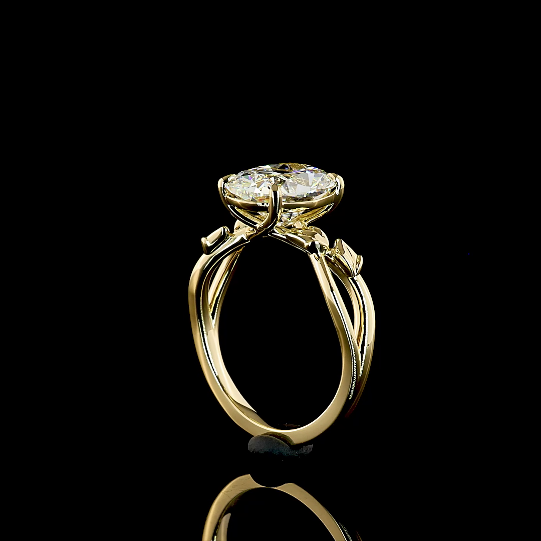 3.03 CT Cushion Brilliant Lab Grown Diamond Solitaire Ring Sz. 6.5 (F Color and VS1 Clarity)