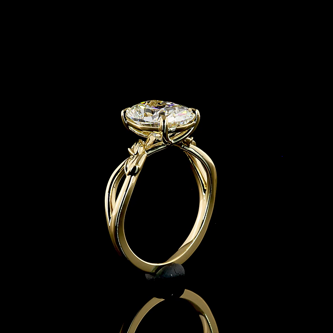 3.03 CT Cushion Brilliant Lab Grown Diamond Solitaire Ring Sz. 6.5 (F Color and VS1 Clarity)