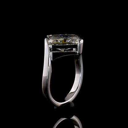 3.57 CT Radiant Lab Grown Diamond Solitaire Ring Sz. 6 (F Color and VS1 Clarity)