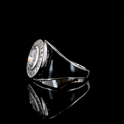 3.15 CTTW Round Lab Grown Diamond 55 Ring Sz. 6.5 (D Color and VVS2 Clarity)