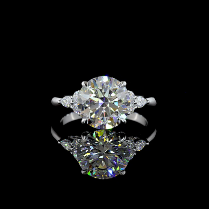 3.58 CTTW Round Lab Grown Diamond Special Ring Sz. 6 (F Color and VS1 Clarity)