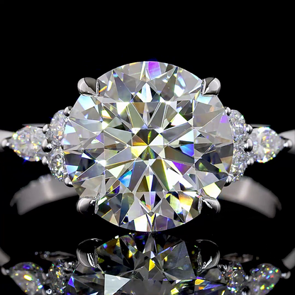 3.58 CTTW Round Lab Grown Diamond Special Ring Sz. 6 (F Color and VS1 Clarity)