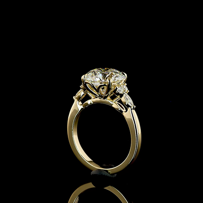 3.57 CTTW Round Lab Grown Diamond Special Ring Sz. 5 (F Color and VS1 Clarity)