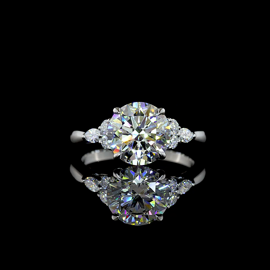 2.79 CTTW Round Lab Grown Diamond Special Ring Sz. 6 (F Color and VS1 Clarity)