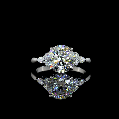2.79 CTTW Round Lab Grown Diamond Special Ring Sz. 6 (F Color and VS1 Clarity)