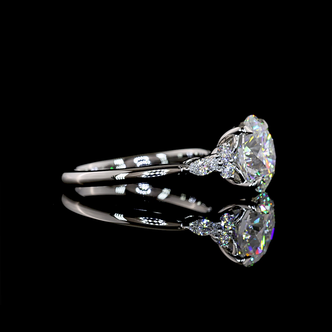 3.55 CTTW Round Lab Grown Diamond Special Ring Sz. 7 (F Color and VS1 Clarity)