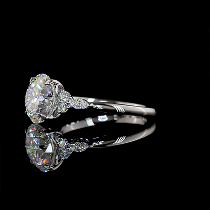 3.55 CTTW Round Lab Grown Diamond Special Ring Sz. 7 (F Color and VS1 Clarity)