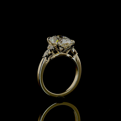 3.60 CTTW Cushion Brilliant Lab Grown Diamond Special Ring Sz. 5 (F Color and VS1 Clarity)