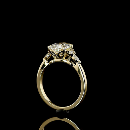 2.75 CTTW Pear Lab Grown Diamond Special Ring Sz. 7 (F Color and VVS2 Clarity)