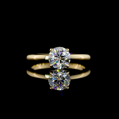 1.02 CT Round Lab Grown Diamond Solitaire Ring Sz. 6.5 (D Color and VS1 Clarity)
