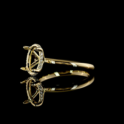 2.18 CTTW Oval Lab Grown Diamond Hidden Halo Ring Sz. 6.5 (E Color and VS1 Clarity)