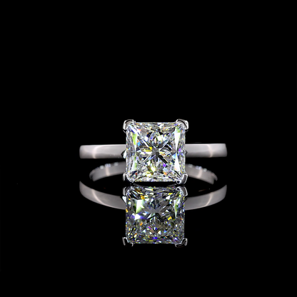 2.50 CT Princess Lab Grown Diamond Solitaire Ring Sz. 7 (F Color and VS1 Clarity)