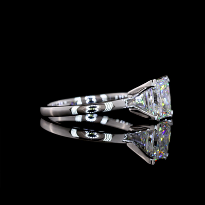 2.50 CT Princess Lab Grown Diamond Solitaire Ring Sz. 7 (F Color and VS1 Clarity)