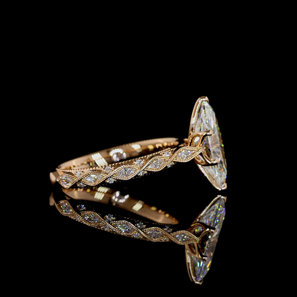 2.25 CTTW Marquise Lab Grown Diamond Special Ring Sz. 6 (E Color and VVS2 Clarity)