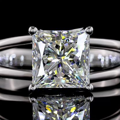 2.01 CT Princess Lab Grown Diamond Solitaire Ring Sz. 6 (F Color and VS1 Clarity)