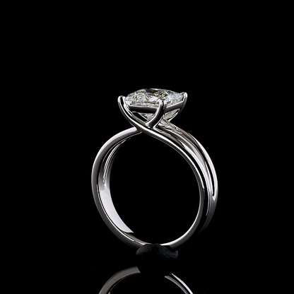 2.01 CT Princess Lab Grown Diamond Solitaire Ring Sz. 6 (F Color and VS1 Clarity)
