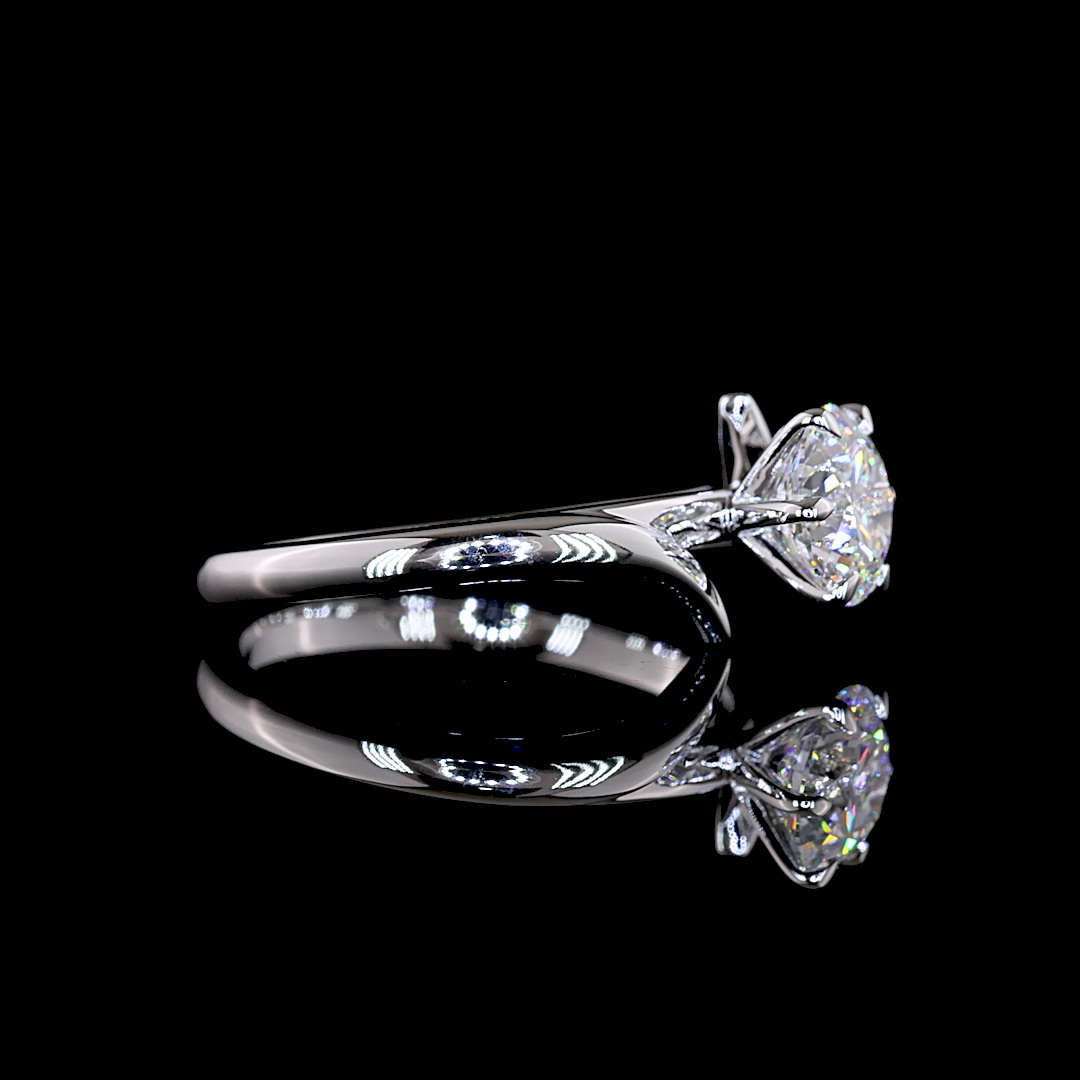 1.25 CT Round Lab Grown Diamond Solitaire Ring Sz. 7 (D Color and VVS2 Clarity)