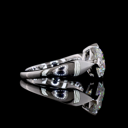 2.04 CT Round Lab Grown Diamond Solitaire Ring Sz. 5.5 (F Color and VS1 Clarity)