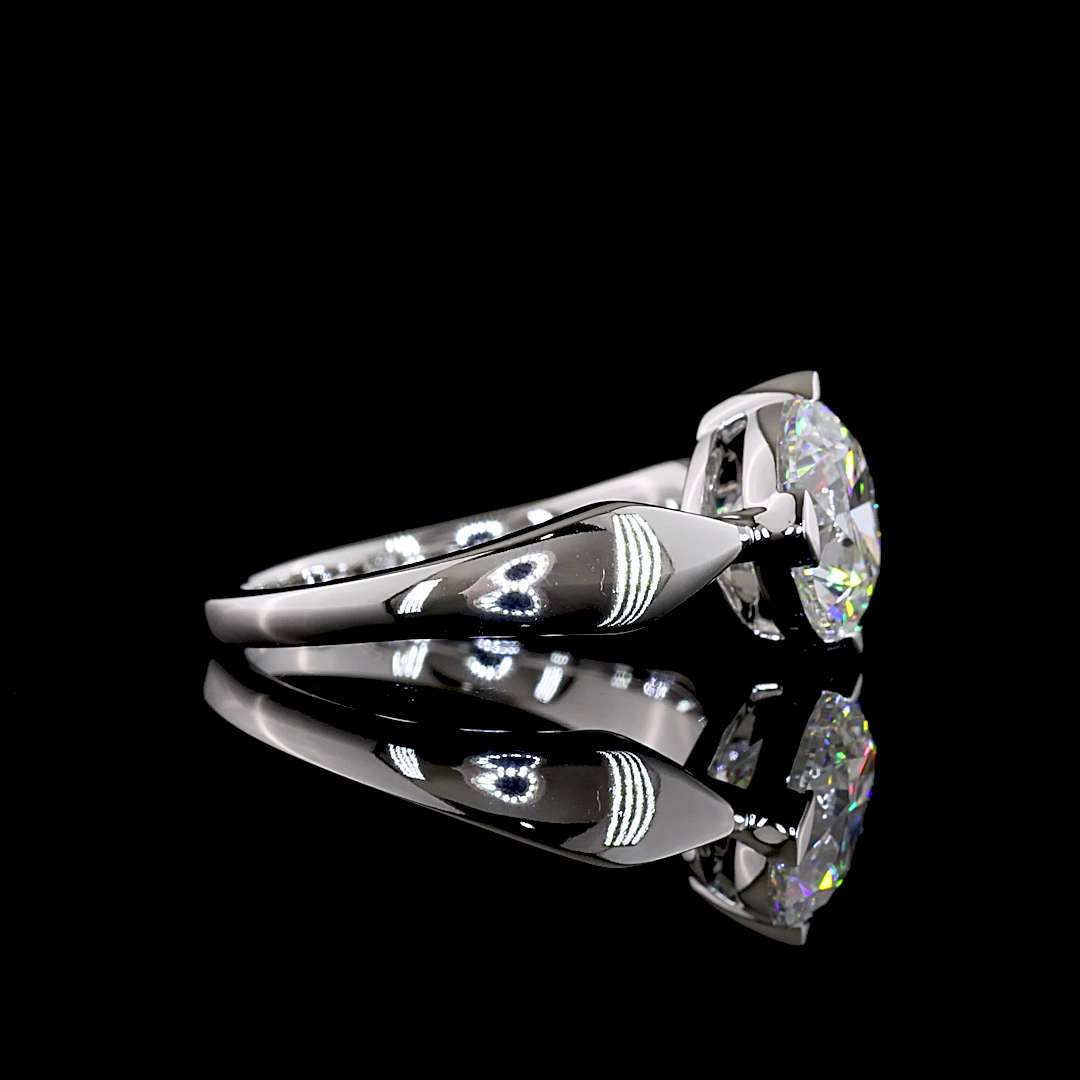 2.52 CT Round Lab Grown Diamond Solitaire Ring Sz. 6.5 (F Color and VVS2 Clarity)