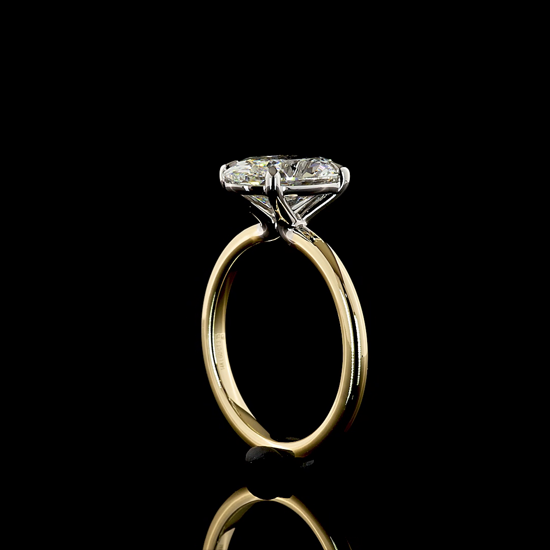 3.15 CT Oval Lab Grown Diamond Solitaire Ring Sz. 7 (E Color and VVS2 Clarity)