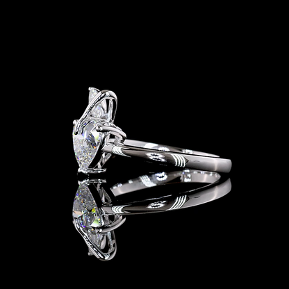 1.88 CTTW Heart Lab Grown Diamond Toi et Moi Ring Sz. 6.5 (E Color and VS1 Clarity)