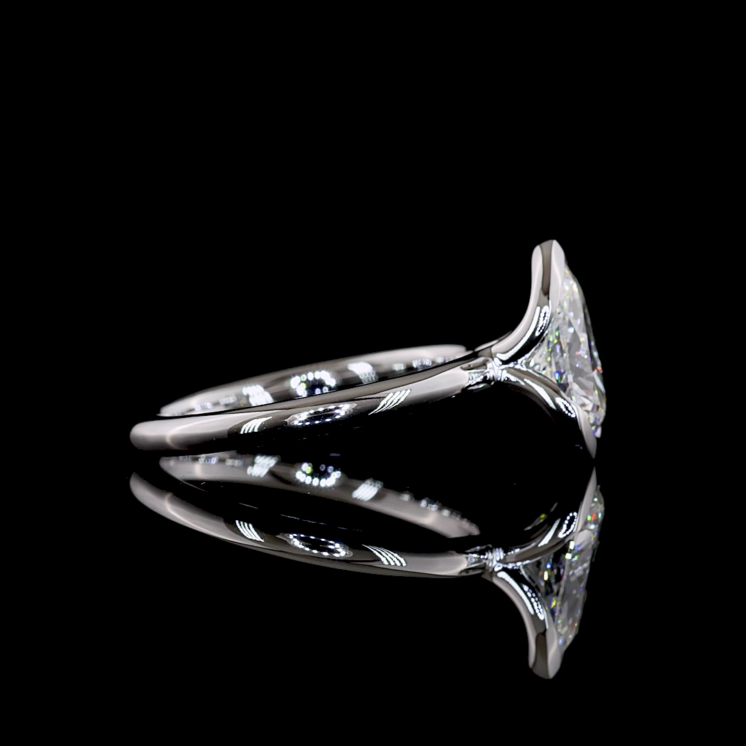1.54 CT Pear Lab Grown Diamond Solitaire Ring Sz. 6.5 (E Color and VS1 Clarity)