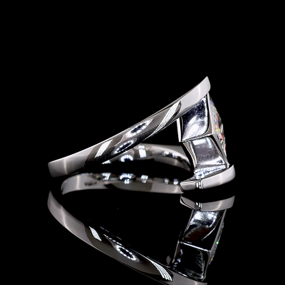 1.51 CT Princess Lab Diamond Solitaire Ring (F Color and VS1 Clarity)