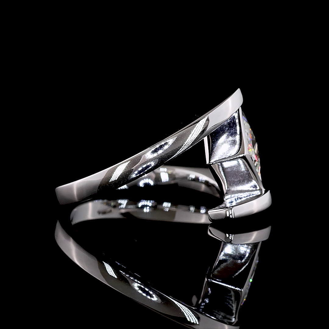 1.51 CT Princess Lab Grown Diamond Solitaire Ring Sz. 6.5 (F Color and VS1 Clarity)