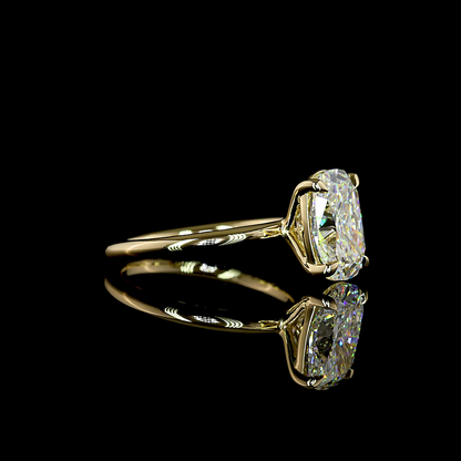 3.01 CT Cushion Brilliant Lab Grown Diamond Solitaire Ring Sz. 7 (F Color and VS1 Clarity)