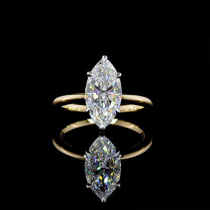 2.60 CT Marquise Lab Grown Diamond Solitaire Ring Sz. 7 (E Color and VVS2 Clarity)