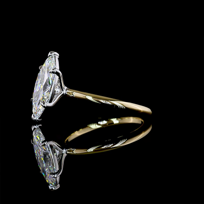 2.60 CT Marquise Lab Grown Diamond Solitaire Ring Sz. 7 (E Color and VVS2 Clarity)