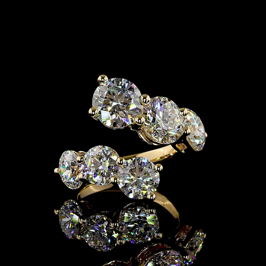 8.54 CTTW Round Lab Grown Diamond Special Ring Sz. 6.5 (F Color and VS1 Clarity)
