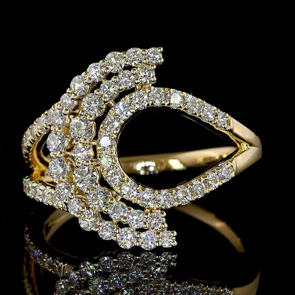 0.85 CTTW Round Lab Grown Diamond Special Ring Sz. 6.5 (E Color and VS1 Clarity)