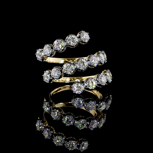 2.66 CTTW Round Lab Grown Diamond Special Ring Sz. 6.5 (E Color and VS1 Clarity)