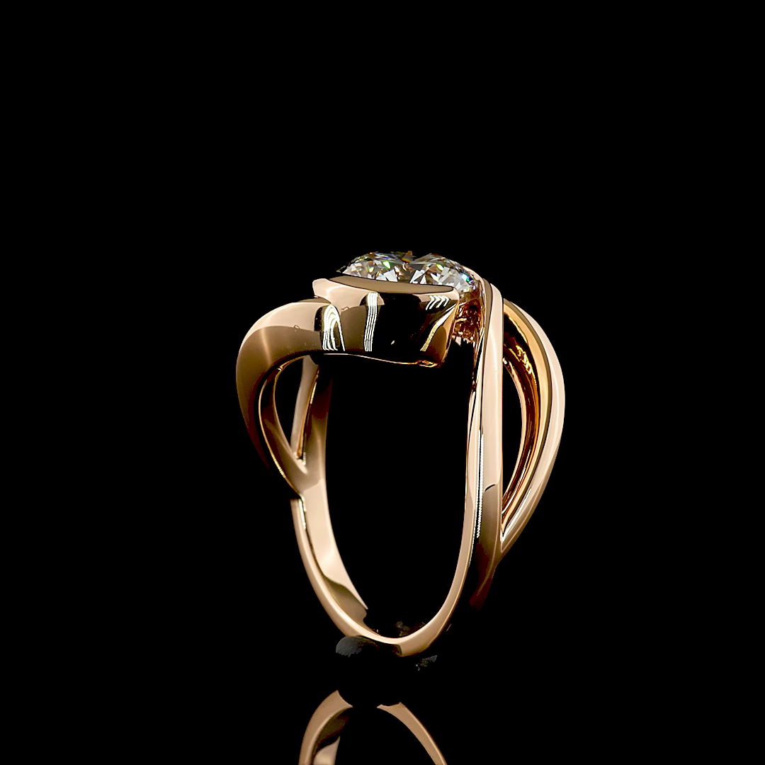 2.52 CT Round Lab Grown Diamond Solitaire Ring Sz. 7 (F Color and VS1 Clarity)