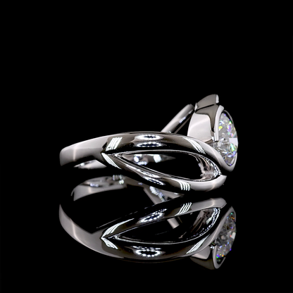 1.09 CT Round Lab Grown Diamond Solitaire Ring Sz. 6 (D Color and VVS2 Clarity)