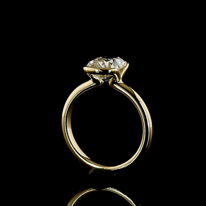 2.70 CT Antique Cushion Lab Grown Diamond Solitaire Ring Sz. 6.5 (E Color and VVS1 Clarity)