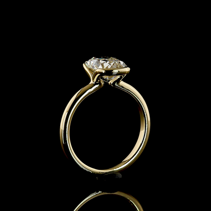 2.70 CT Antique Cushion Lab Grown Diamond Solitaire Ring Sz. 6.5 (E Color and VVS1 Clarity)
