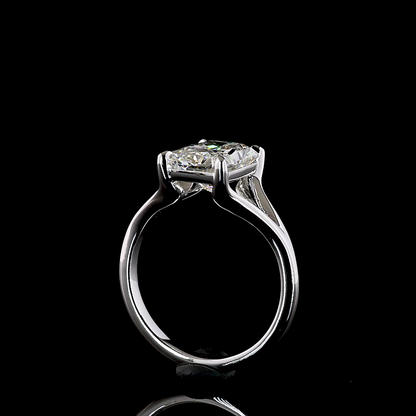 3.11 CT Radiant Lab Grown Diamond Solitaire Ring Sz. 6.5 (E Color and VVS2 Clarity)