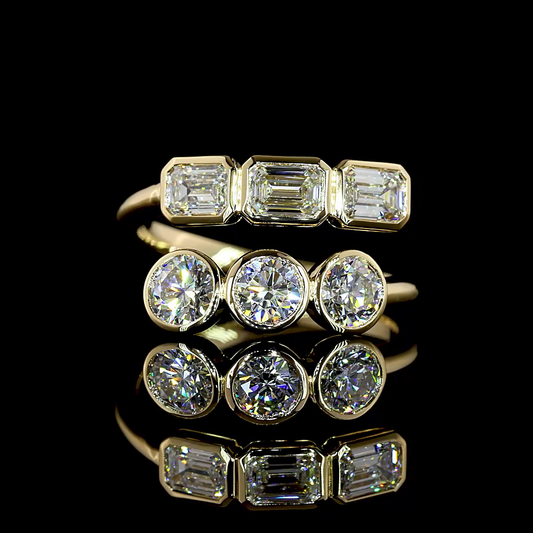 1.75 CTTW Emerald Lab Diamond Special Ring (E Color and VS1 Clarity)