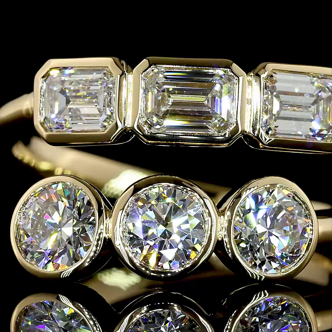 1.75 CTTW Emerald Lab Diamond Special Ring (E Color and VS1 Clarity)