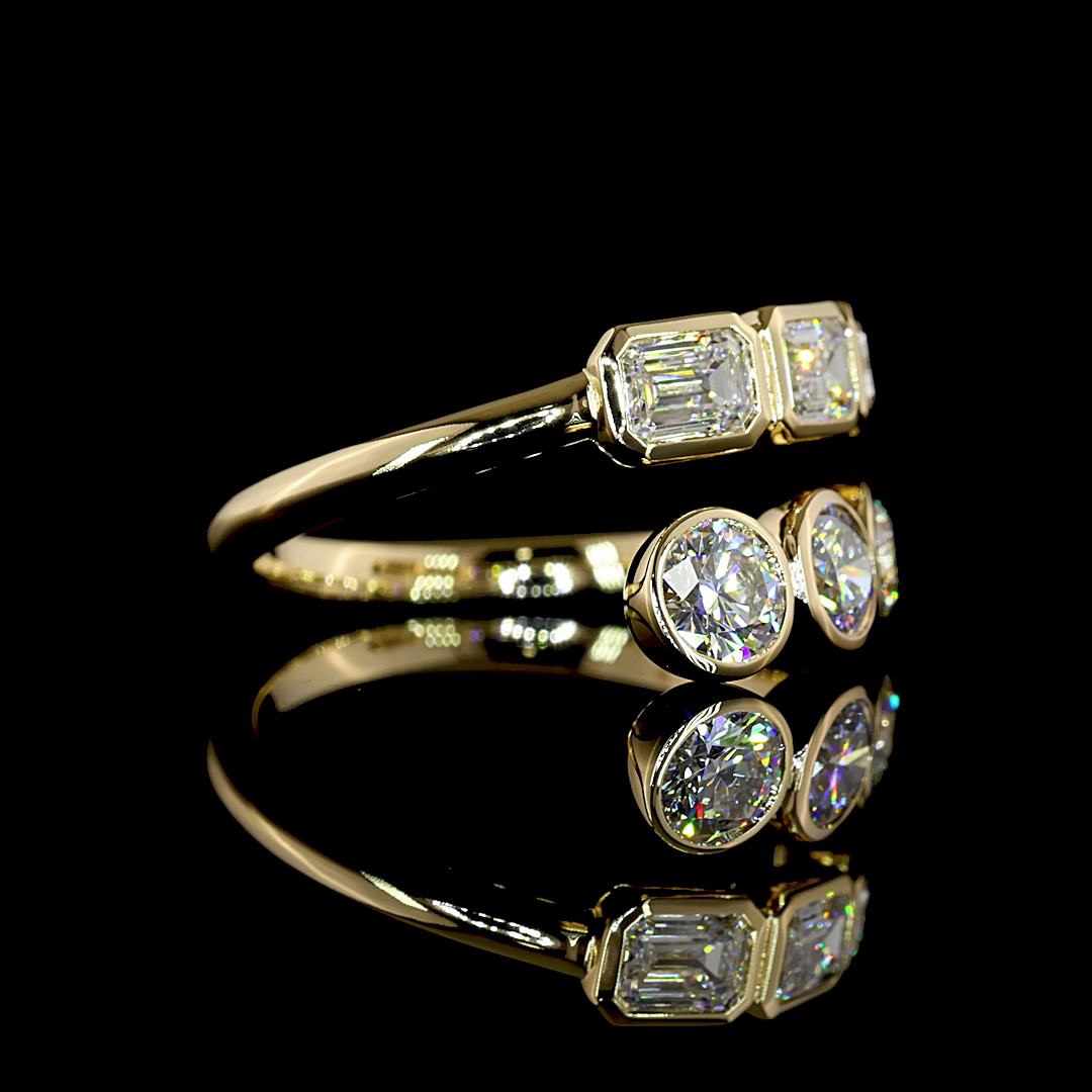 1.75 CTTW Emerald Lab Diamond Special Ring (E Color and VS1 Clarity)