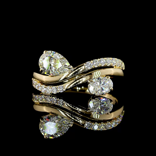 1.14 CTTW Oval Lab Diamond Special Ring (E Color and VS1 Clarity)