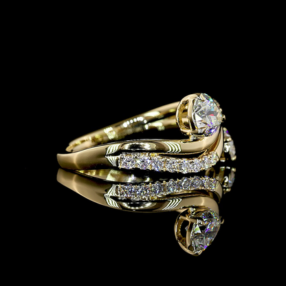 1.14 CTTW Oval Lab Diamond Special Ring (E Color and VS1 Clarity)