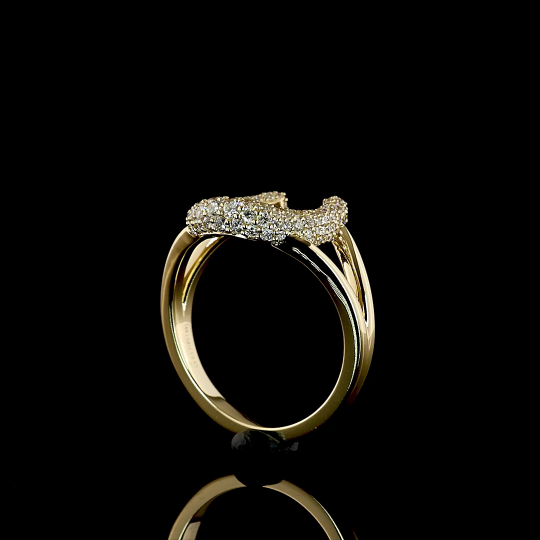 0.65 CTTW Round Lab Diamond Special Ring (E Color and VS1 Clarity)