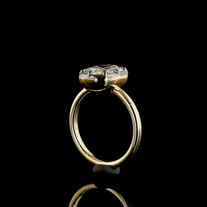 3.09 CT Cushion Modified Lab Grown Diamond Solitaire Ring Sz. 6 (F Color and VS1 Clarity)